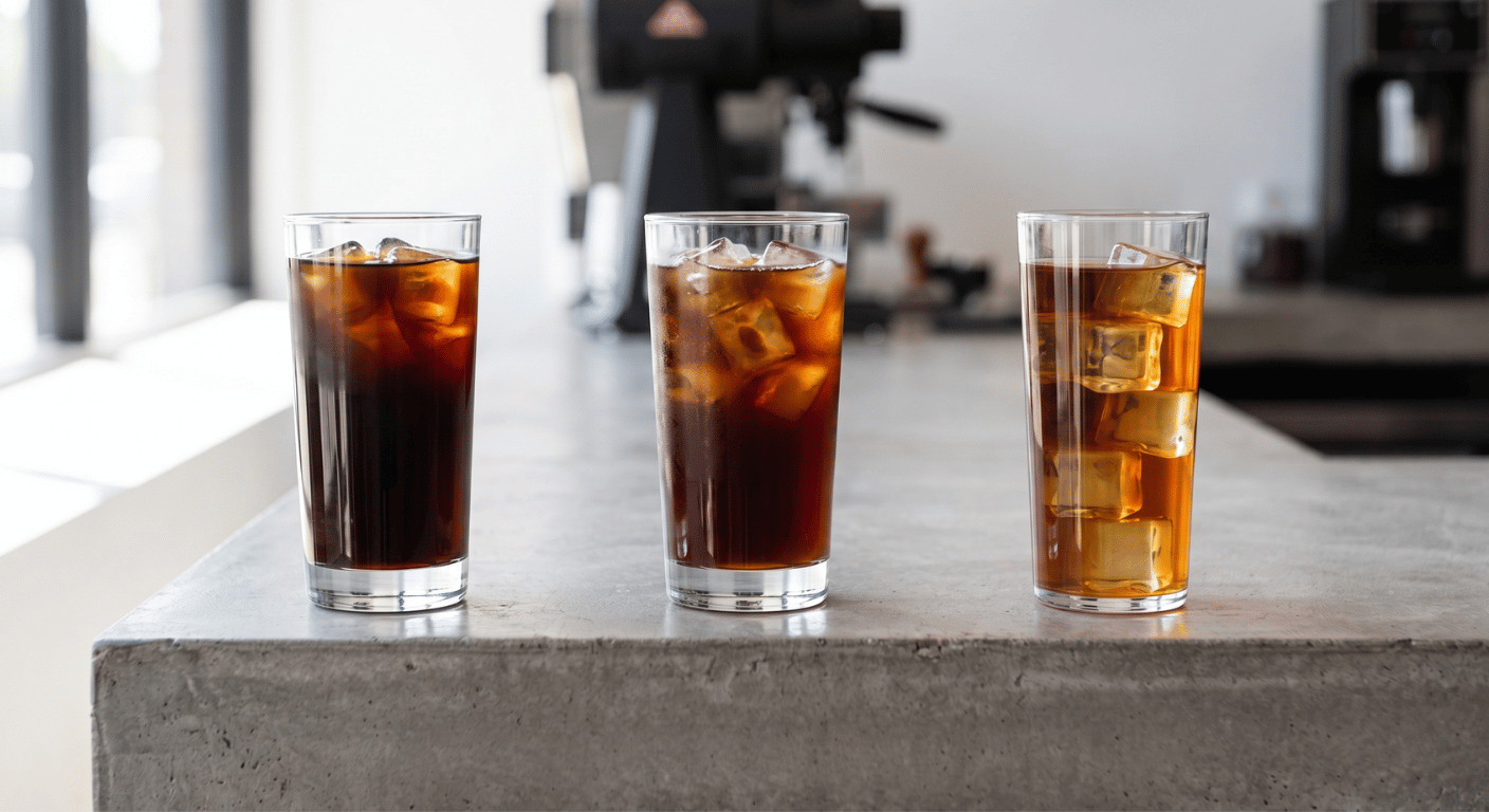 Cold Brew vs Iced Coffee vs Japanese Iced